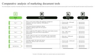 Comparative Analysis Of Marketing Document Tools Topics PDF
