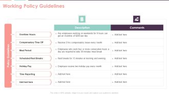 Compensation Survey Sheet Working Policy Guidelines Designs PDF