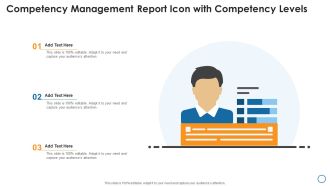 Competency Management Report Icon With Competency Levels Microsoft PDF