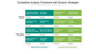 Competitive Analysis Framework With Dynamic Strategies Ppt PowerPoint Presentation Infographics Graphics Design PDF