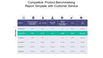 Competitive Product Benchmarking Report Template With Customer Service Ppt PowerPoint Presentation Infographics Infographic Template PDF