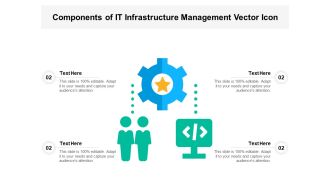 Components Of IT Infrastructure Management Vector Icon Ppt PowerPoint Presentation File Infographics PDF