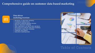 Comprehensive Guide On Customer Data Based Marketing Table Of Contents Ppt Inspiration Templates PDF