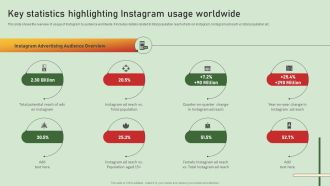 Comprehensive Influencer Promotional Guide To Improve Brand Reputation Key Statistics Highlighting Instagram Formats PDF