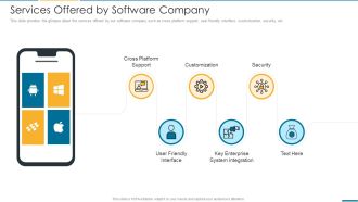 Computer Operating System Services Investment Fundraising Services Offered By Software Company Portrait PDF