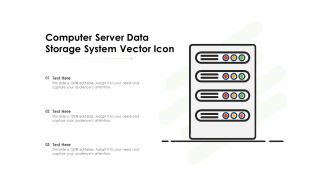 Computer Server Data Storage System Vector Icon Ppt PowerPoint Presentation File Slides PDF