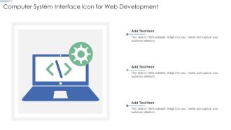 Computer System Interface Icon For Web Development Ppt Show Template PDF