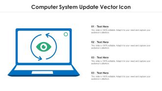 Computer System Update Vector Icon Ppt PowerPoint Presentation Gallery Background Images PDF