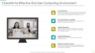 Computer Virtualization Checklist For Effective End User Computing Environment Ideas PDF