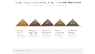 Concept Analysis Testing And Bug Fixing Timeline Ppt Presentation