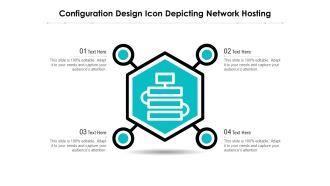 Configuration Design Icon Depicting Network Hosting Ppt PowerPoint Presentation Slide PDF
