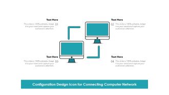 Configuration Design Icon For Connecting Computer Network Ppt PowerPoint Presentation Styles Objects PDF