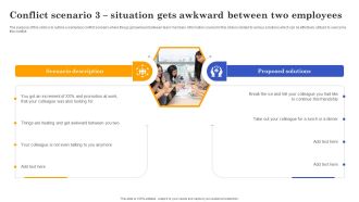 Conflict Resolution Method Conflict Scenario 3 Situation Gets Awkward Between Two Graphics PDF