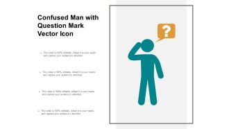 Confused Man With Question Mark Vector Icon Ppt Powerpoint Presentation Model Samples