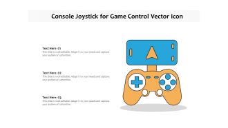 Console Joystick For Game Control Vector Icon Ppt PowerPoint Presentation File Example Introduction PDF