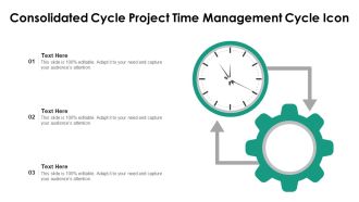 Consolidated Cycle Project Time Management Cycle Icon Ppt PowerPoint Presentation Icon Slides PDF