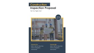 Construction Inspection Proposal Example Document Report Doc Pdf Ppt