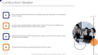 Construction Iteration Agile Project Development Strategies Brochure PDF