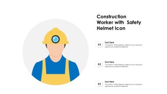 Construction Worker With Safety Helmet Icon Ppt PowerPoint Presentation Icon Example Topics PDF