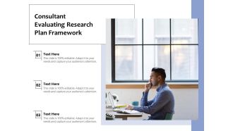 Consultant Evaluating Research Plan Framework Ppt PowerPoint Presentation Model Graphics Example PDF