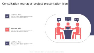 Consultation Manager Project Presentation Icon Inspiration PDF