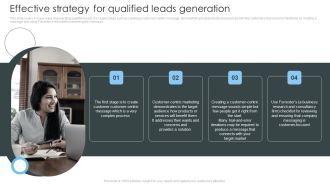 Consumer Lead Generation Process Effective Strategy For Qualified Leads Generation Information PDF