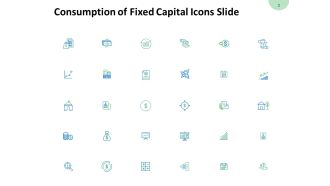 Consumption Of Fixed Capital Icons Slide Magnifying Glass Ppt PowerPoint Presentation File Visuals