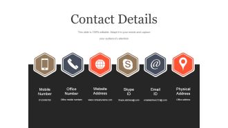Contact Details Ppt PowerPoint Presentation Model