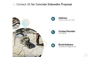 Contact Us For Concrete Sidewalks Proposal Ppt PowerPoint Presentation Layouts Slide Download