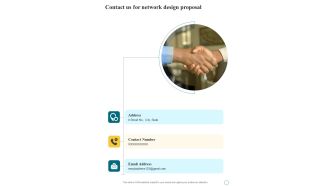 Contact Us For Network Design Proposal One Pager Sample Example Document