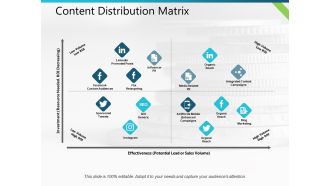 Content Distribution Matrix Ppt PowerPoint Presentation Professional Graphics Template