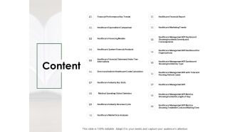 Content Healthcare Financing Ppt PowerPoint Presentation Layouts Files