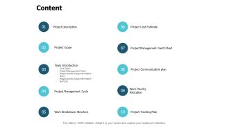 Content Project Description Ppt PowerPoint Presentation Portfolio Guide