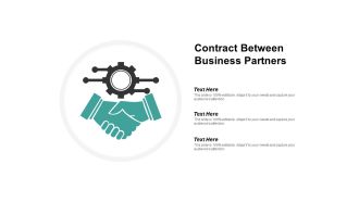 Contract Between Business Partners Ppt PowerPoint Presentation Summary Smartart