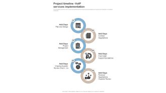 Contractors Bid Proposal For Voip Services Project Timeline Voip Services One Pager Sample Example Document