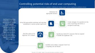 Controlling Potential Risks Of End User Computing Ppt PowerPoint Presentation File Pictures PDF