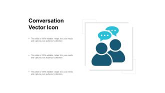 Conversation Vector Icon Ppt PowerPoint Presentation Slides Template
