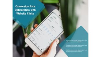 Conversion Rate Optimization With Website Clicks Ppt PowerPoint Presentation Pictures Background Images PDF