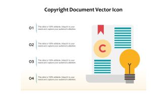 Copyright Document Vector Icon Ppt PowerPoint Presentation Summary Master Slide PDF