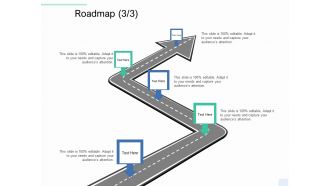 Copywriting Service Roadmap Five Step Process Ppt File Outfit PDF