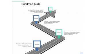 Copywriting Service Roadmap Four Step Process Ppt Styles Layout Ideas PDF