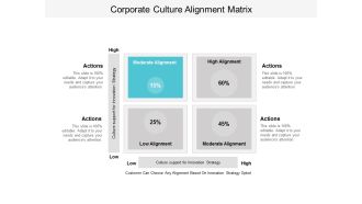 Corporate Culture Alignment Matrix Ppt PowerPoint Presentation Gallery Example Topics