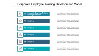 Corporate Employee Training Development Model Ppt PowerPoint Presentation Ideas Design Templates Cpb