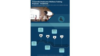 Corporate Employees Wellness Training Proposal Timeframe One Pager Sample Example Document