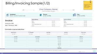 Corporate Governance Billing Invoicing Sample Icon Formats PDF