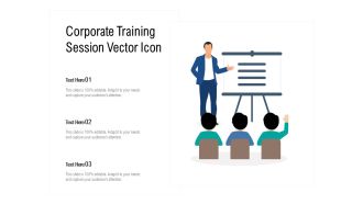 Corporate Training Session Vector Icon Ppt PowerPoint Presentation File Example PDF