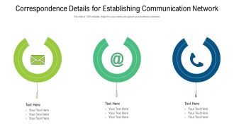 Correspondence Details For Establishing Communication Network Template PDF