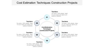 Cost Estimation Techniques Construction Projects Ppt PowerPoint Presentation Pictures Examples Cpb Pdf