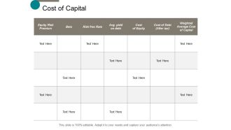 Cost Of Capital Business Ppt Powerpoint Presentation Outline Examples