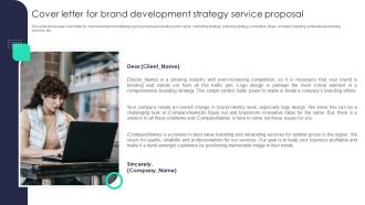 Cover Letter For Brand Development Strategy Service Proposal Download PDF